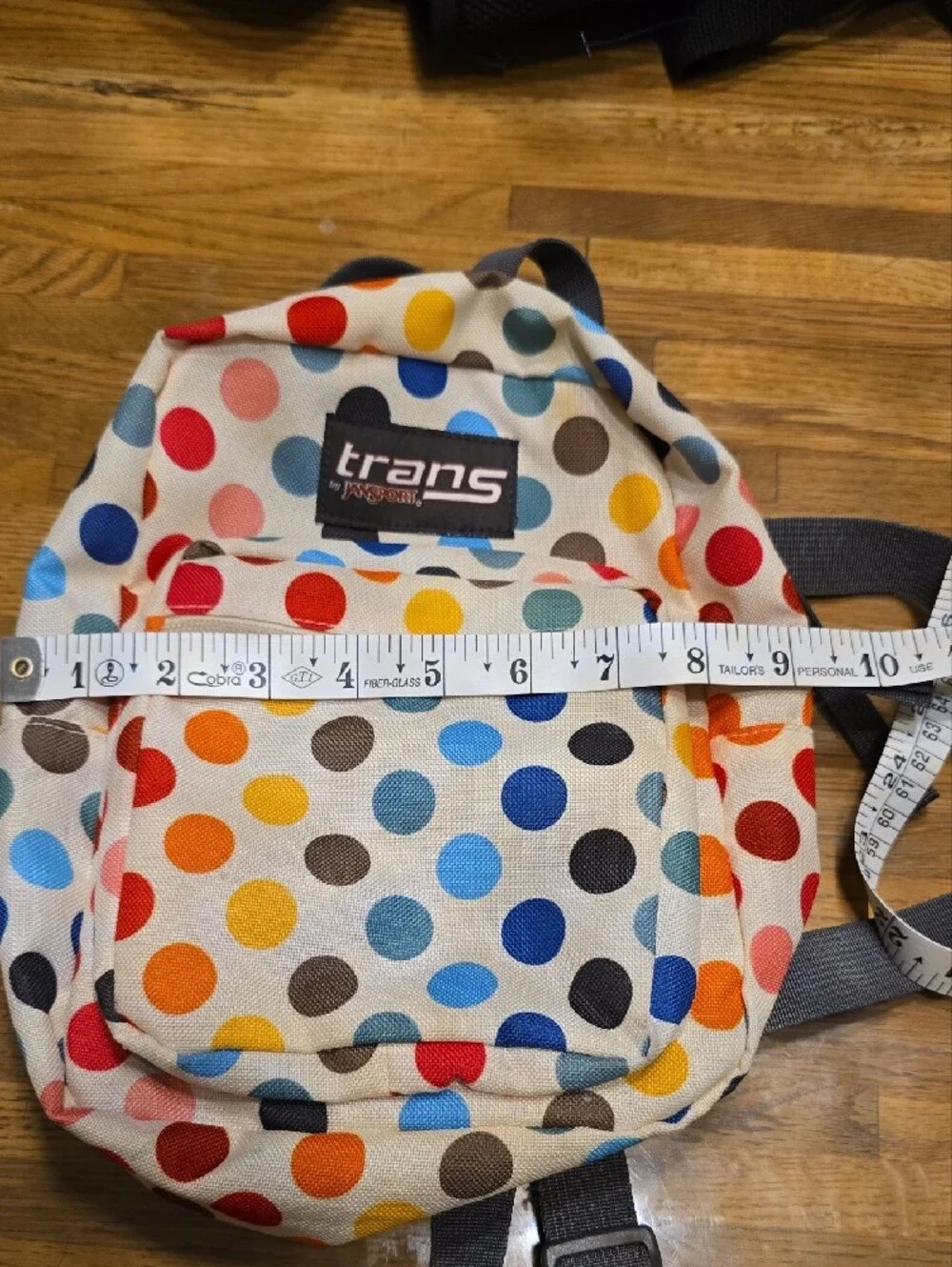 Polka Dot Cream Multicolor Backpack